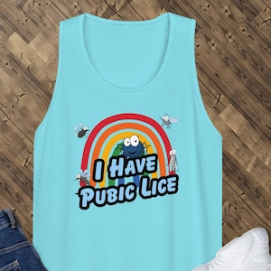 Ich habe Schamhaare - Lustiges Tank Top für seltsam spezifische und ironische Statement, sarkastisches Meme T-Shirt - Dummes, kultiges, und seltsames Herren Tank Top