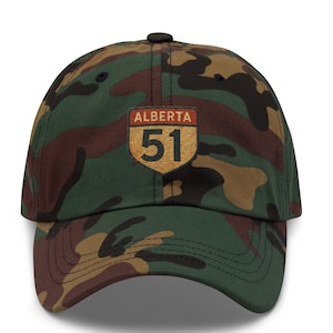 Cappello da papà ricamato Alberta 51 – Protest USA, berretto in twill di cotone