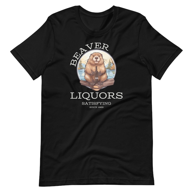 Beaver Liquors Shirt, Funny Offensive, Adult Humor, Dirty Minds Tee, Tiktok Meme, Sarcastic Gag Gift, Booze Drinking T-shirt For Her Or Him