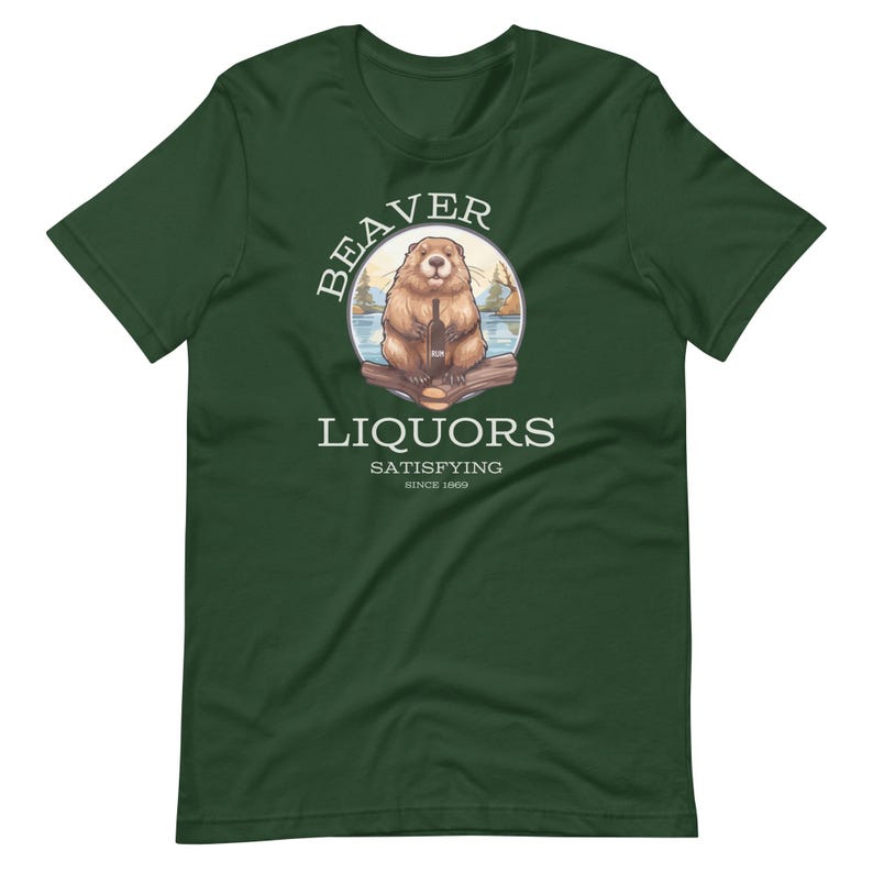 Beaver Liquors Shirt, Funny Offensive, Adult Humor, Dirty Minds Tee, Tiktok Meme, Sarcastic Gag Gift, Booze Drinking T-shirt For Her Or Him