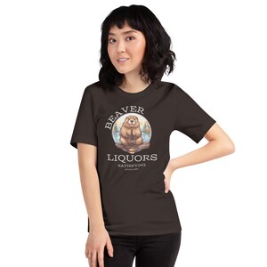 Beaver Liquors Shirt, Funny Offensive, Adult Humor, Dirty Minds Tee, Tiktok Meme, Sarcastic Gag Gift, Booze Drinking T-shirt For Her Or Him