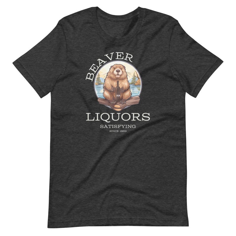 Beaver Liquors Shirt, Funny Offensive, Adult Humor, Dirty Minds Tee, Tiktok Meme, Sarcastic Gag Gift, Booze Drinking T-shirt For Her Or Him