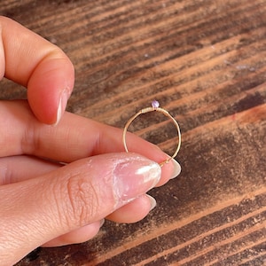 Fine gold-plated ring set with a seed pearl image 3