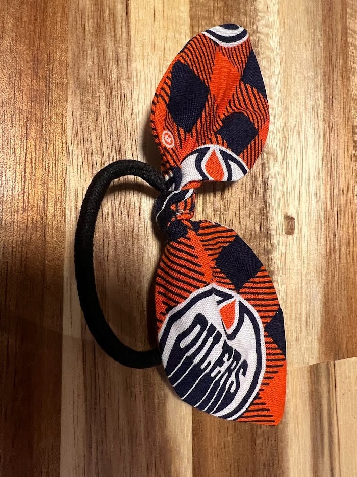 Edmonton Oilers Hair Bow Pair