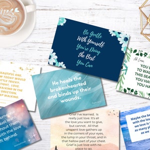 Grief Affirmation Cards - With Sympathy Affirmation Card Pack | Bereavement Card | Encouragement Quotes for Loss | Condolence Card Pack