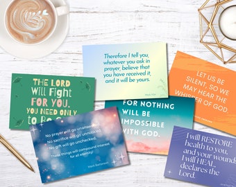Scripture Cards - Scripture and Quotes | Christian Bible Verses | Faith Encouragement Card Gift Pack