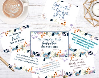 Scripture Verse Cards | Bible Verse Cards| Affirm Card for Christian Mom | Christian Affirmation Cards | Inspiring Bible Verse Cards