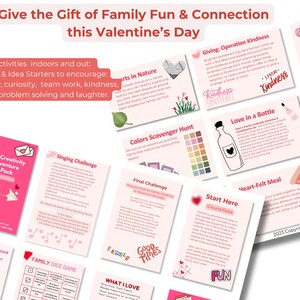 Valentine's Day Family Games Fun Pack (digital Download) Kids Valentine ...