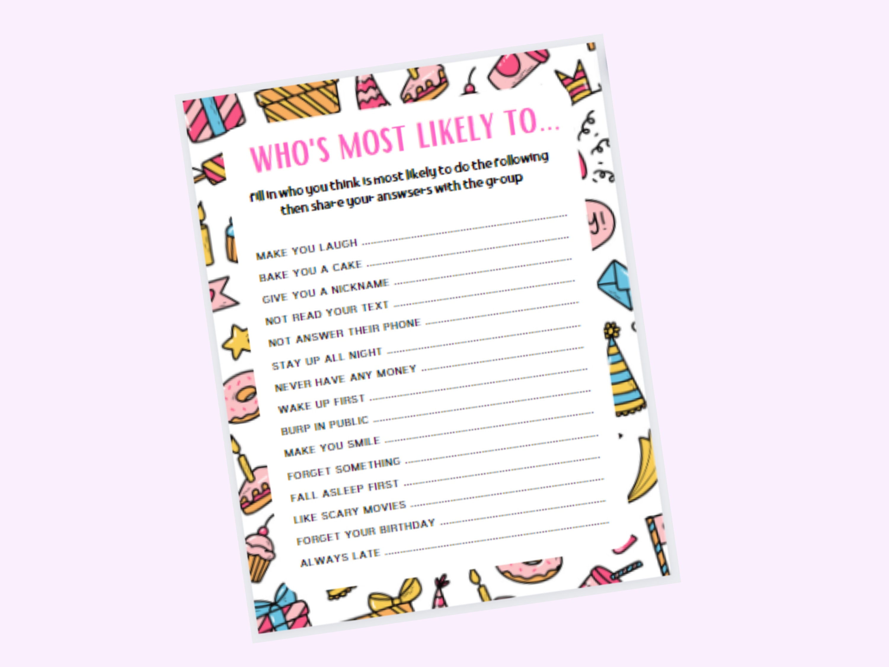 Birthday Party Games for Teens and Tweens | Party Games for Teen Girls