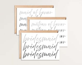 Brautjungfer Vorschlag Karten | Willst du meine Brautjungfer sein | Willst du mein MOH sein | Brautparty Vorschlag | 3 Karten-Set | Digitaler Download