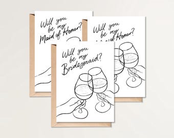 Voorstelkaarten bruidsmeisje | Zul jij mijn bruidsmeisje zijn | Zul jij mijn MOH zijn | Voorstel voor bruidsfeest | 3 kaartenset | Digitale download