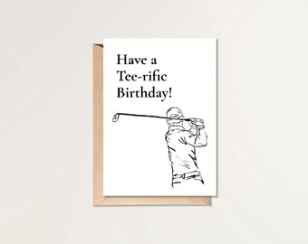 Have a Teerific Birthday Card | Printable Birthday Card | HBD Card  | Golf Birthday Card | Dad Birthday Card | Mens Birthday Card