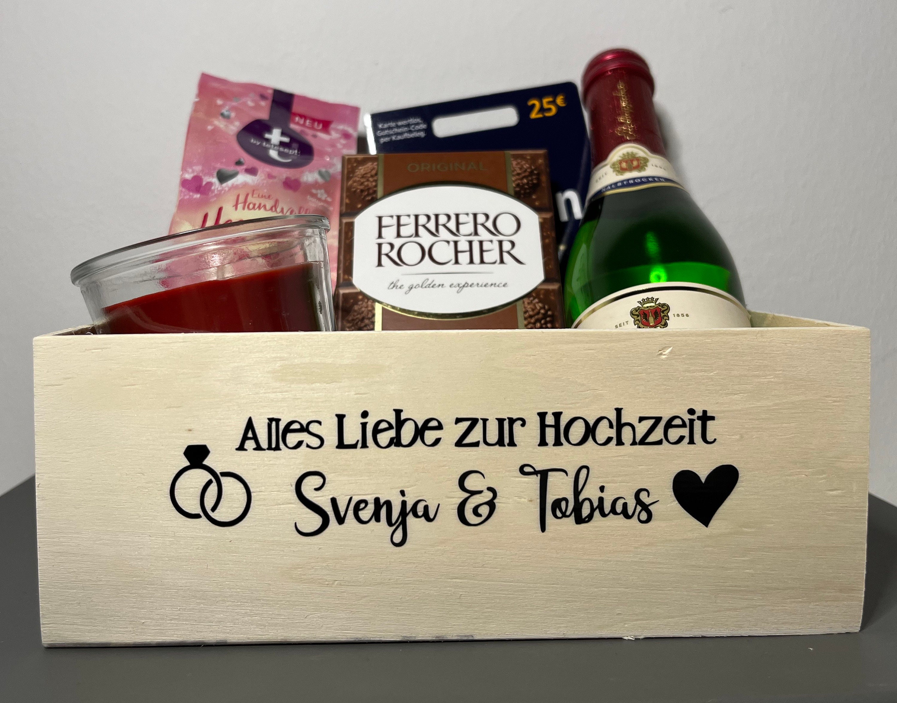 Geschenkkiste/Geschenkbox/Präsentkorb für das Brautpaar Etsy.de
