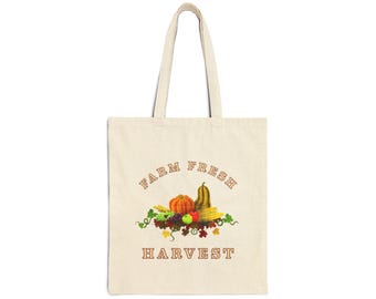 Herbst Ernte Tote, Bauernhof frische Kürbis Tasche, Landleben Stil, Herbst und Erntedank, Baumwollsegeltuch-Einkaufstasche