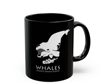 Whale Mug, Marine Life Sea Animals, Marine Biology Ocean Lover Gifts, Coastal And Nautical 11oz Ceramic Coffee Cup :  Right Whale