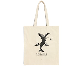 Strandtas bultrug, mariene biologie cadeaus oceaanliefhebber, zeeleven, zeedieren, shopper, boodschappentas, katoenen canvas draagtas