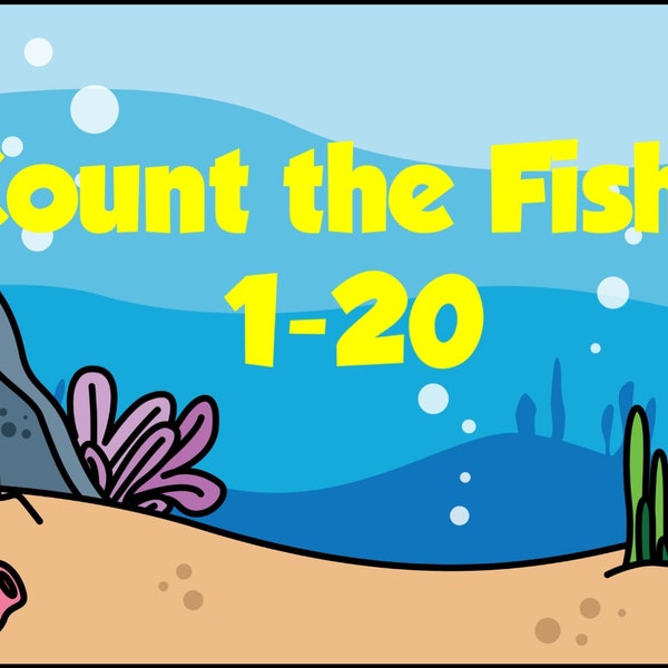 Counting Fish 1-20 Boom Cards