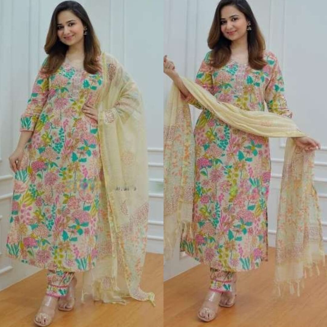Almallah Cut Work Kurta main image 1