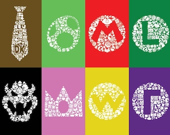 Super Mario SVG Cut Files: Mario Bros Cricut & Silhouette (Digital Download)