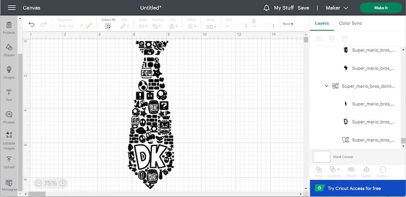 Super Mario SVG-klippfiler: Mario Bros Cricut & Silhouette (digital nedladdning) bild 6