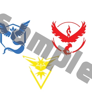 PokemonGo_Teams_Valor_Instinct_Mystic_ eps jpg svg png pdf Files included_ compatible with Cricut, Cameo, etc.