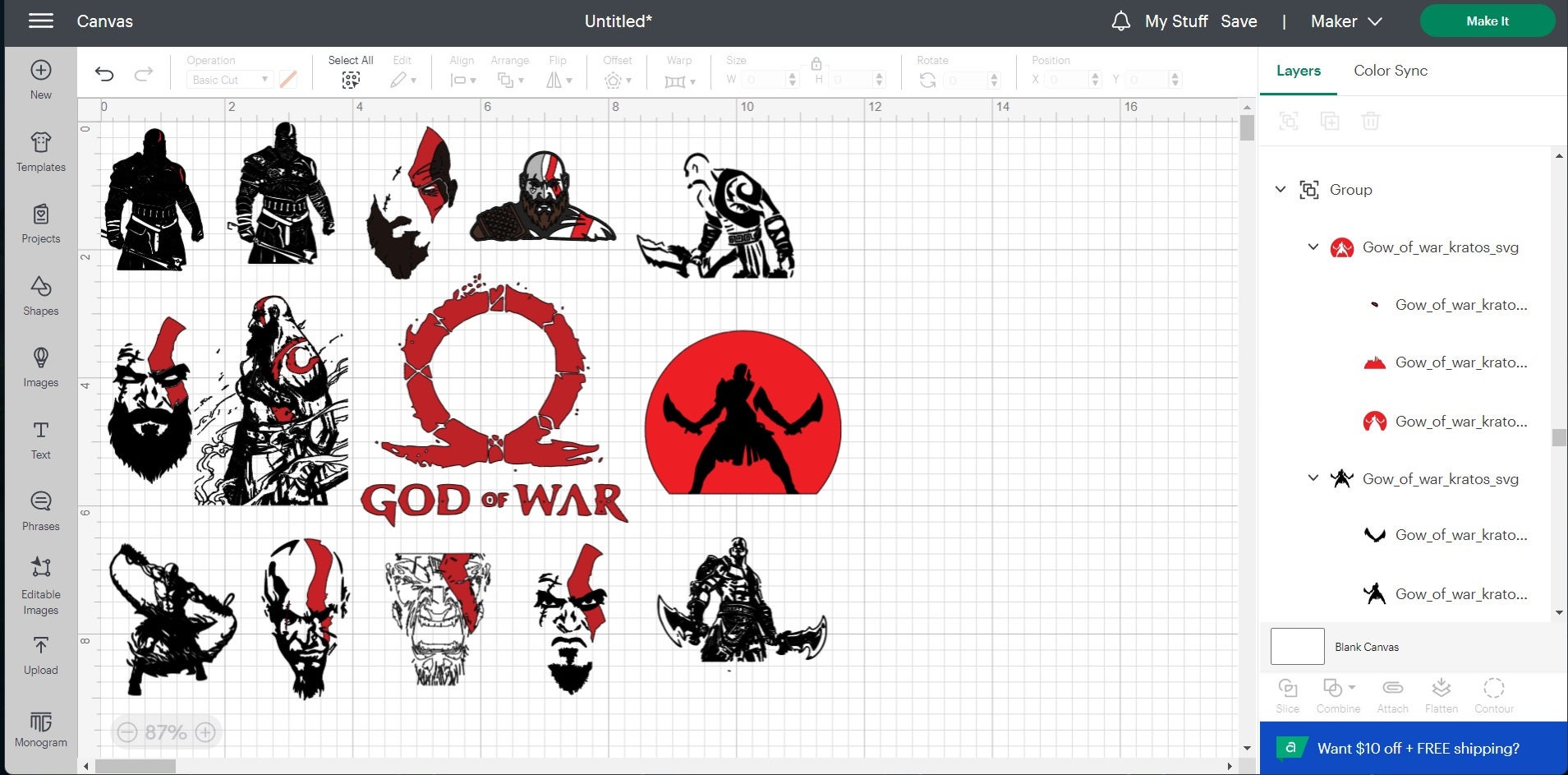 Kratos God of War SVG PNG: Cricut Design Files (digital Download) - Etsy