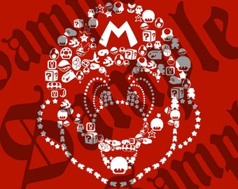 Super Mario Outline SVG: Cricut Ready Digital Files