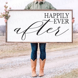 SVG "Felices para siempre" - Letrero de boda - Decoración de recepción de boda - Regalo de despedida de soltera - Archivo SVG para Cricut - Descarga instantánea - Digital