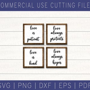 El amor es SVG - Decoración de bodas - Letreros de pasillo - Paquete SVG - Letreros de boda - Amor png - Archivo SVG para Cricut - Descarga instantánea - Impresión digital