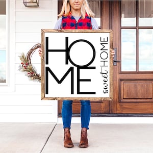 Home Sweet Home SVG - boerderijstijl SVG - woondecoratie - bord Home Sweet Home - cadeau housewarming - bord Home - cadeau beste vriend - digitale print