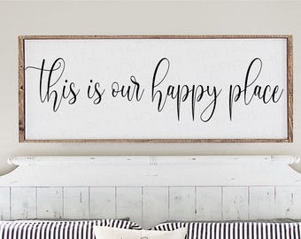 This is our happy place SVG - Farmhouse Sign Cut File (Digital Download)