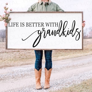 Descarga digital - Letrero para nieto - Regalo para abuelos - SVG para nieto - Letrero de granja - Cojín decorativo - Archivos SVG para Cricut - Descarga instantánea