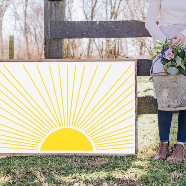 Sun SVG - Fun in the sun sign - Bedroom wall art - Playroom sign - Bright sun sign - Nursery decor - Sunny outside decor - Patio porch sign