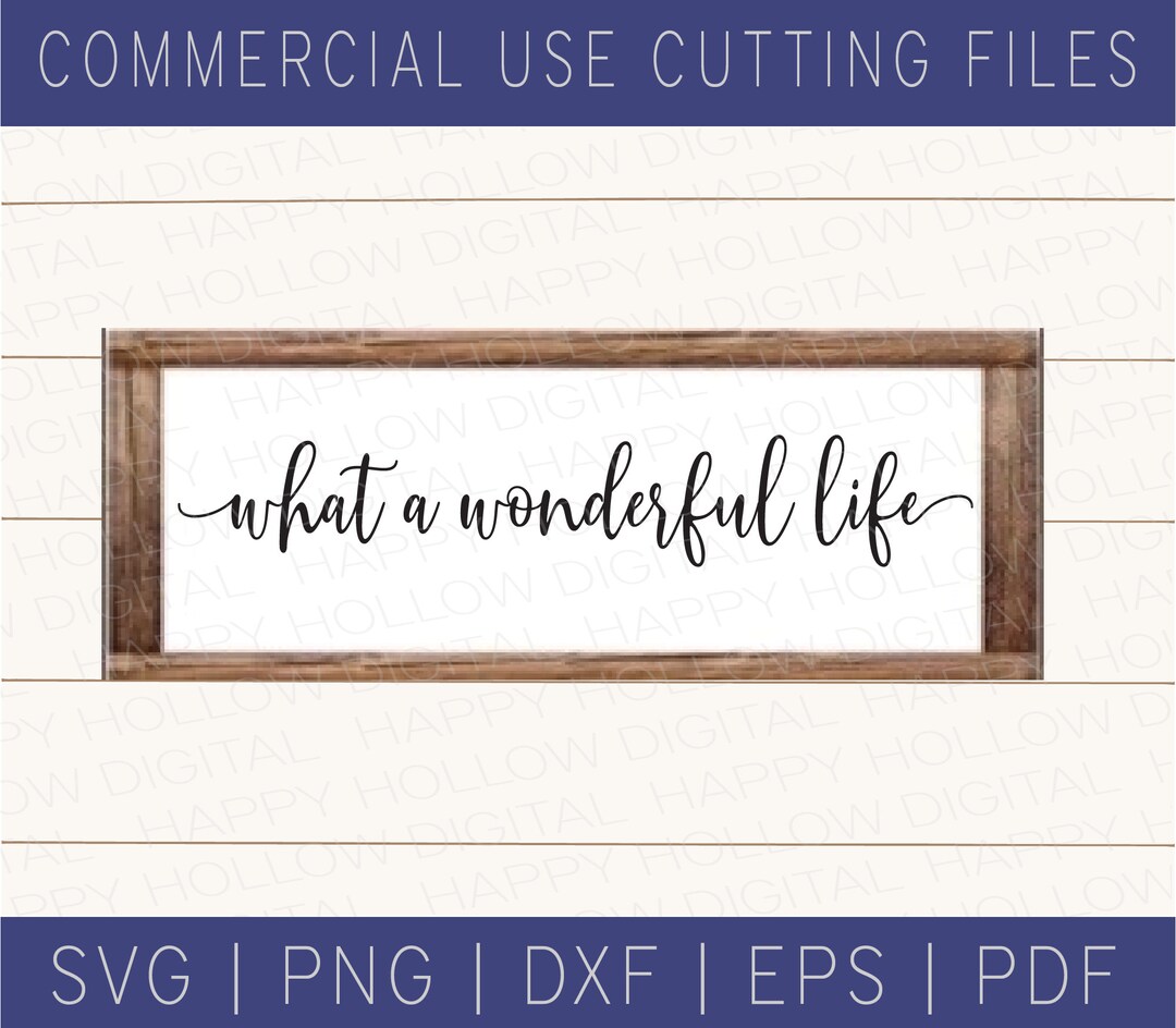 It’s a Wonderful Life SVG Bedroom Decor Wedding Gift - Etsy