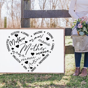 Moederdag SVG - Instant download - Moederdagcadeau - inspirerend woord SVG - theedoek - moedermok - moedershirt - SVG-bestand - digitale download