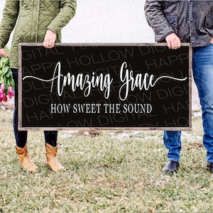 Amazing Grace SVG - SVG religieux - église SVG - cadeaux chrétiens - religieux png - signe de la famille - fichiers svg - fichiers coupés - téléchargement immédiat
