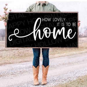 Qué lindo es estar en casa SVG - Letrero de granja - Cojines - Decoración del hogar - Archivo SVG para Cricut - Decoración rústica del hogar - Descarga digital