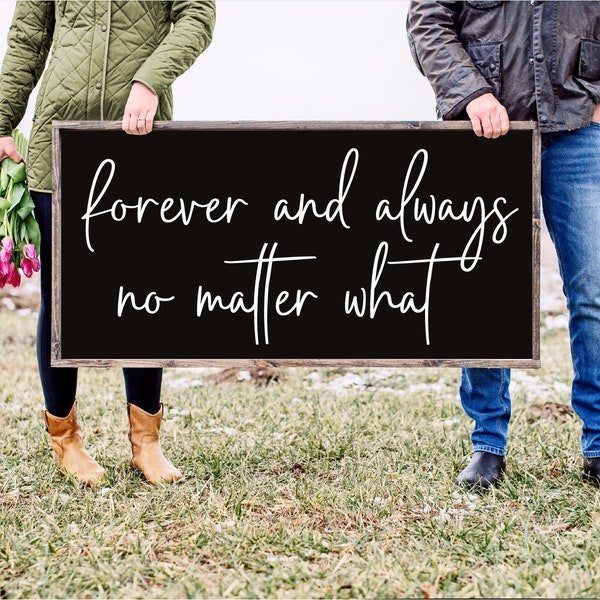 Forever and always SVG - Farmhouse SVG - Farmhouse sign - Home decor - Wedding sign - Anniversary gift - Country decor - Instant download