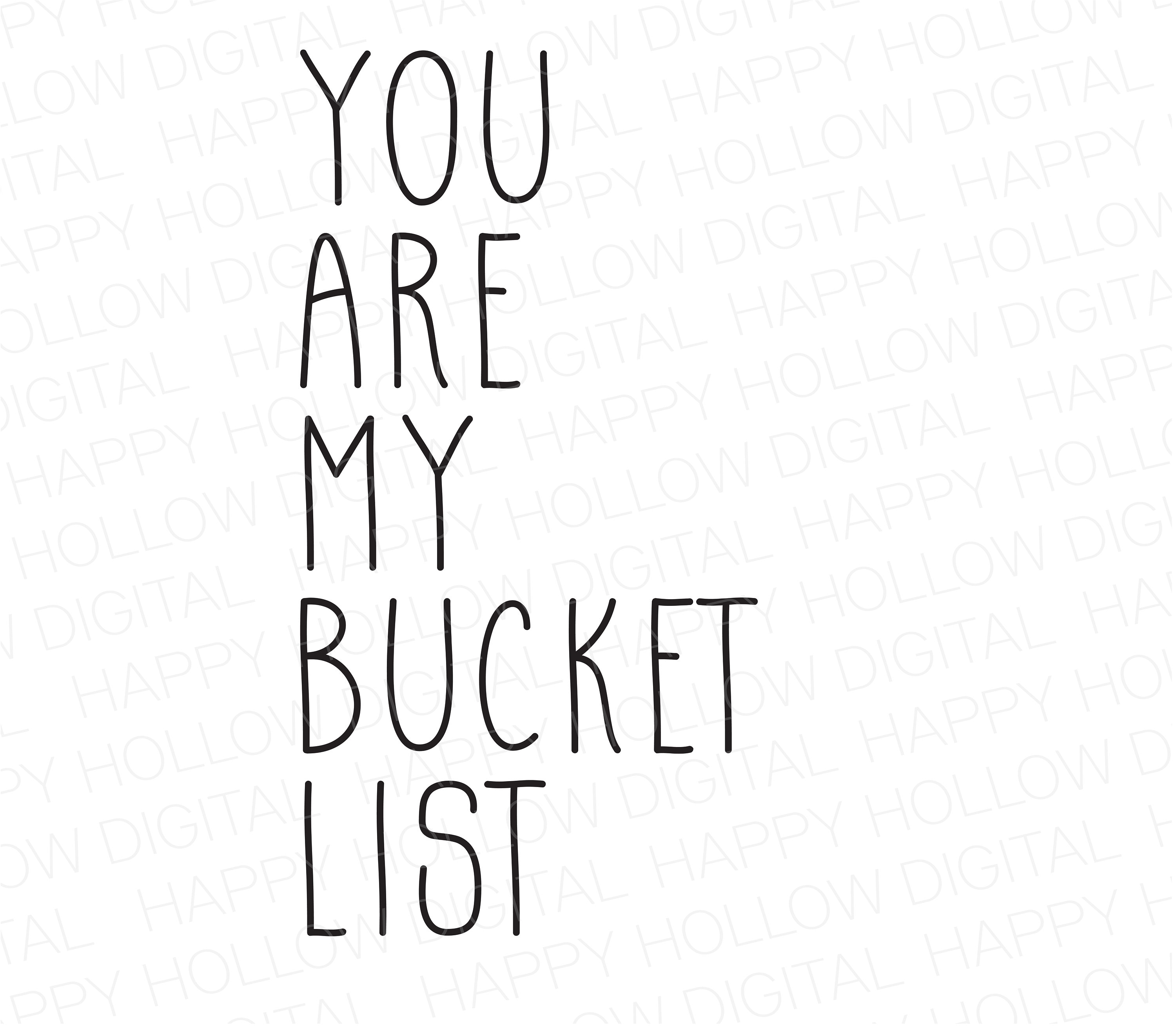 You Are My Bucket List SVG Marriage SVG Couples Gift Bridal Shower Gift