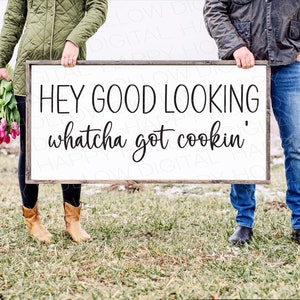 Salut beau SVG - Téléchargement instantané - Panneau de cuisine - Cadeau de mariage - Cadeau de pendaison de crémaillère - Cadeau d'anniversaire - Conceptions numériques - Usage commercial