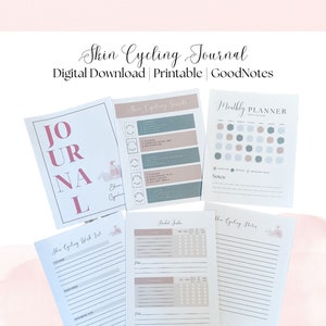 Skin Cycling Skincare Journal | Digital Instant Download | Printable | GoodNotes