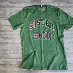 CUSTOM ORDER - Sorority Short-Sleeve Long Sleeve  pink and green