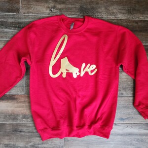 Love Skating Sweatshirt - Roller Skate - Valentines Day Pullover