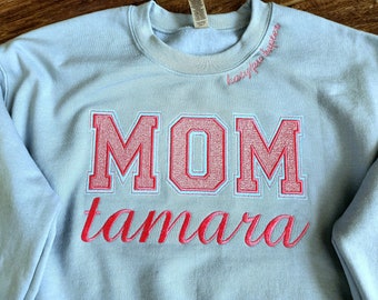 Sudadera Jack and Jill MOM personalizada con el nombre del capítulo