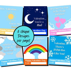 Saint-Valentin en classe, cartes de la Saint-Valentin météo, cartes imprimables de la Saint-Valentin, cartes de la Saint-Valentin pour les enfants, Saint-Valentin de dernière minute