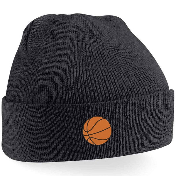 Adults & Kids Beanie with Basket Ball Embroidery