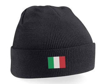 Beanie für Erwachsene & Kinder mit Italien Stickerei