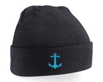 Adults & Kids Beanie with Anker Embroidery