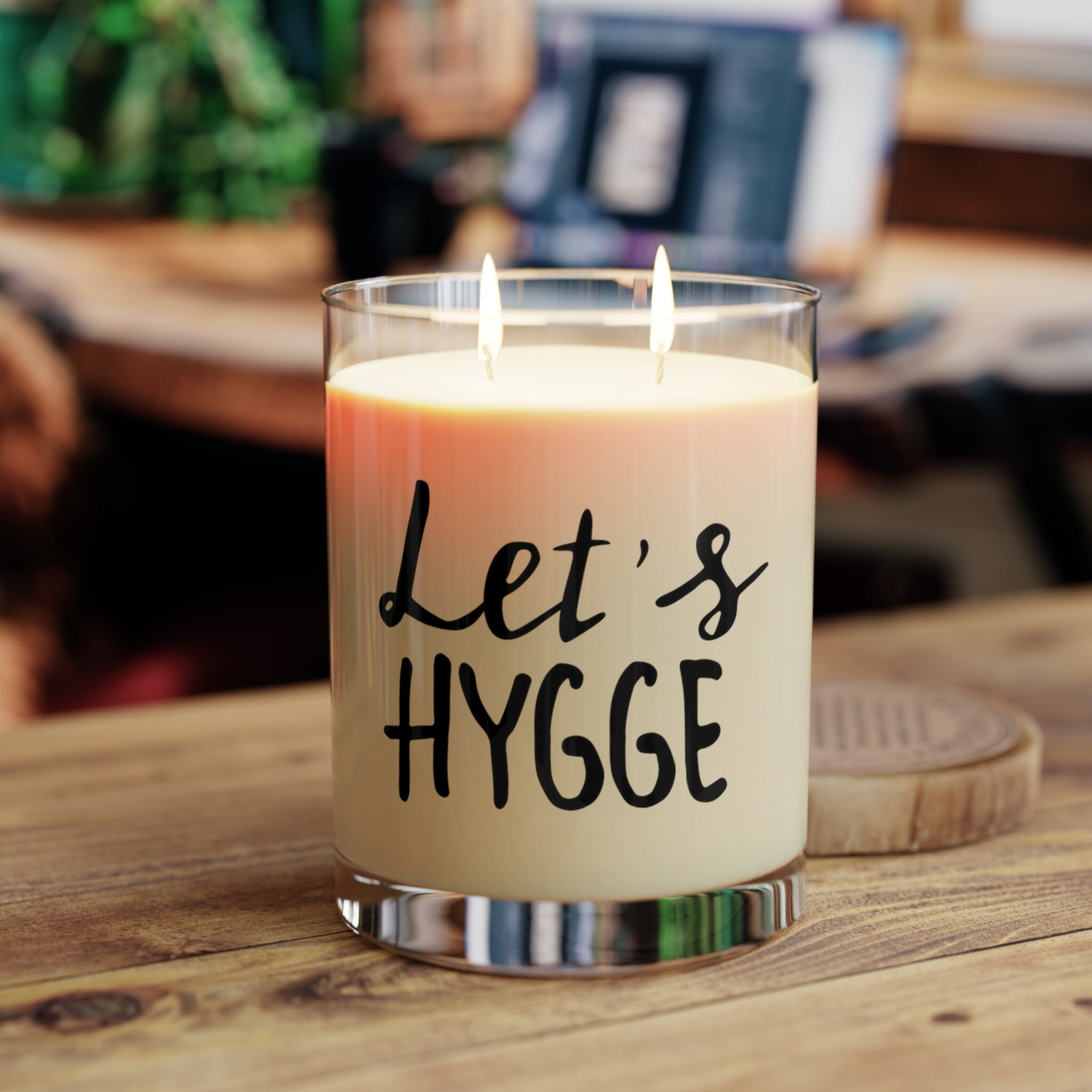 Lets Hygge Hand Poured Scented Candle Slogan Candle Meme Etsy