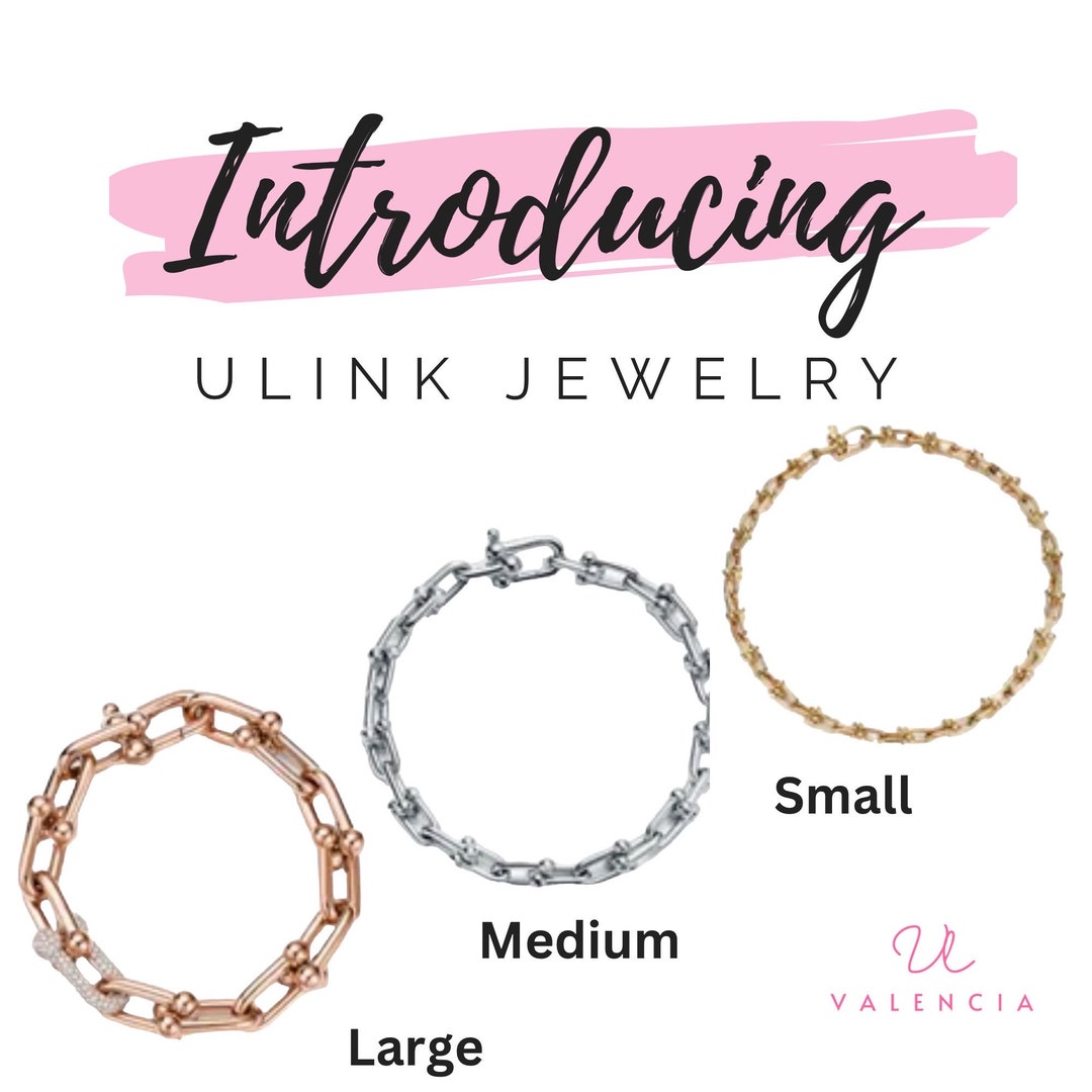 U Link Bracelet. Unique Medium or Small U Link Bracelet. Horse Etsy